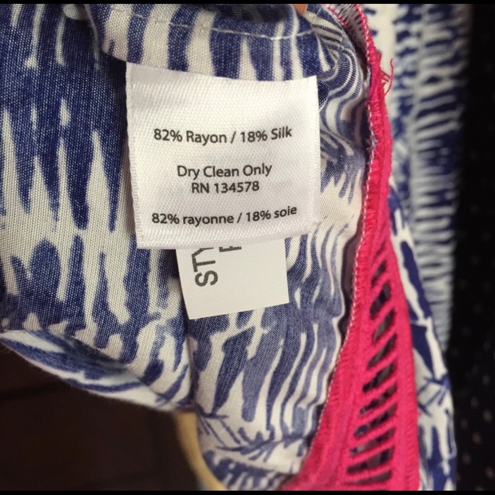 Vineyard Vines Watercolor Ruffle Sleeveless Top - Picture 6 of 6